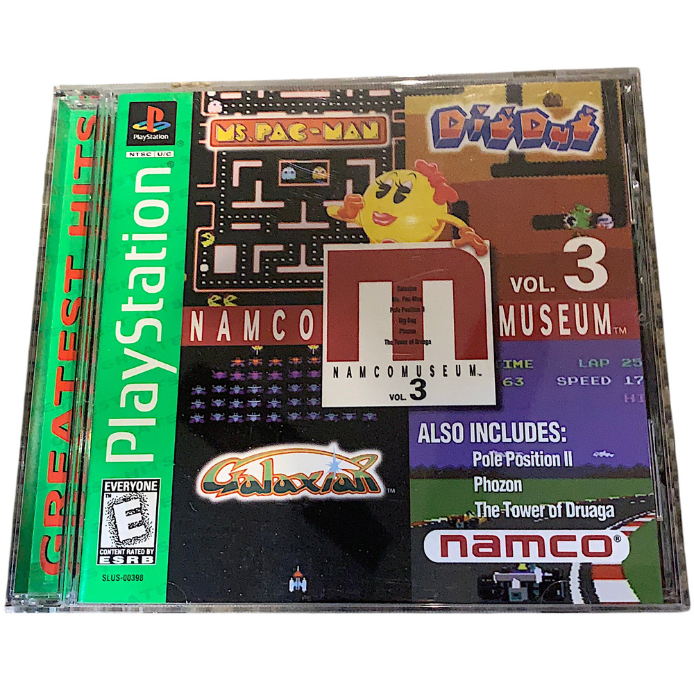 Vintage 1996 Namco Museum Vol. 3 Sony PlayStation 1 PS1 Greatest Hits Tested - Picture 2 of 8